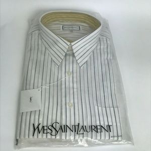 COPY - NWT Yves Saint Laurent YSL Long Sleeve White Strip